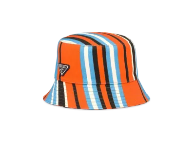 PRADA Print Drill Hat "Orange"