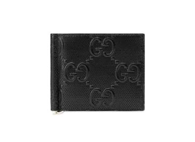 GUCCI GG Emboss Money Clip "Black"