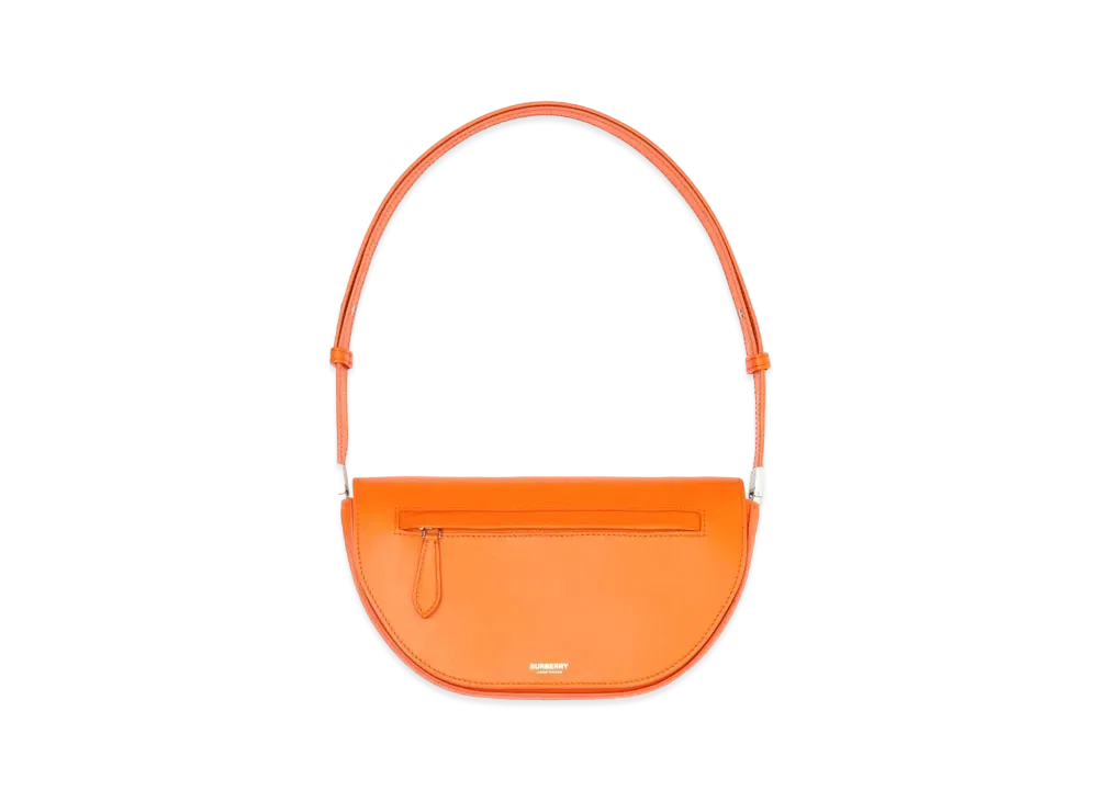 Burberry Small Leather Olympia Bag "Orange"