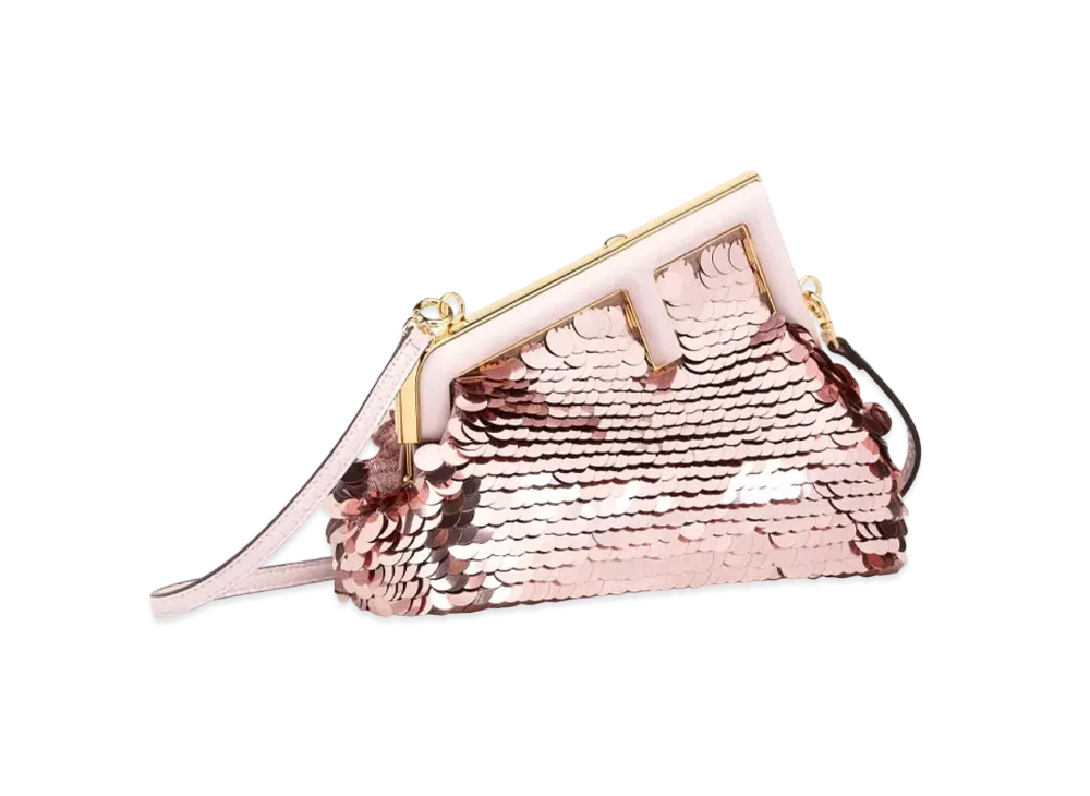 FENDI Fendi First Small Sequins Bag "Pink"