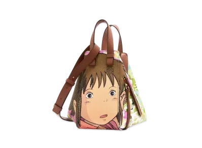 LOEWE x Spirited Away Chihiro Small Hammock Bag In Textile and Classic Calfskin "Multicolor"