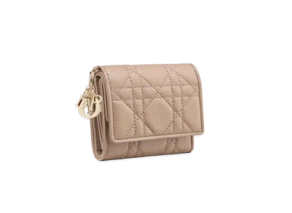 Dior Lady Dior Rotas Wallet Canage Lamskin "Tope"