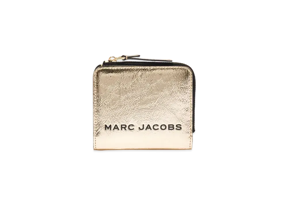 MARC JACOBS The Metallic Mini Compact Wallet "Gold"