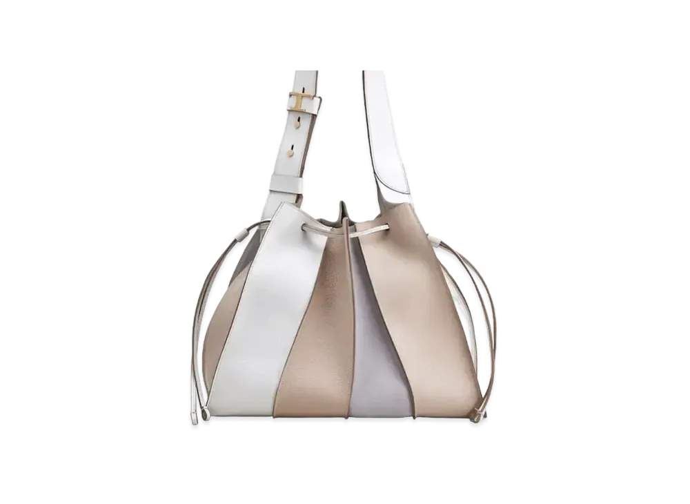 TOD'S Leather Bucket Bag Medium "Brown"