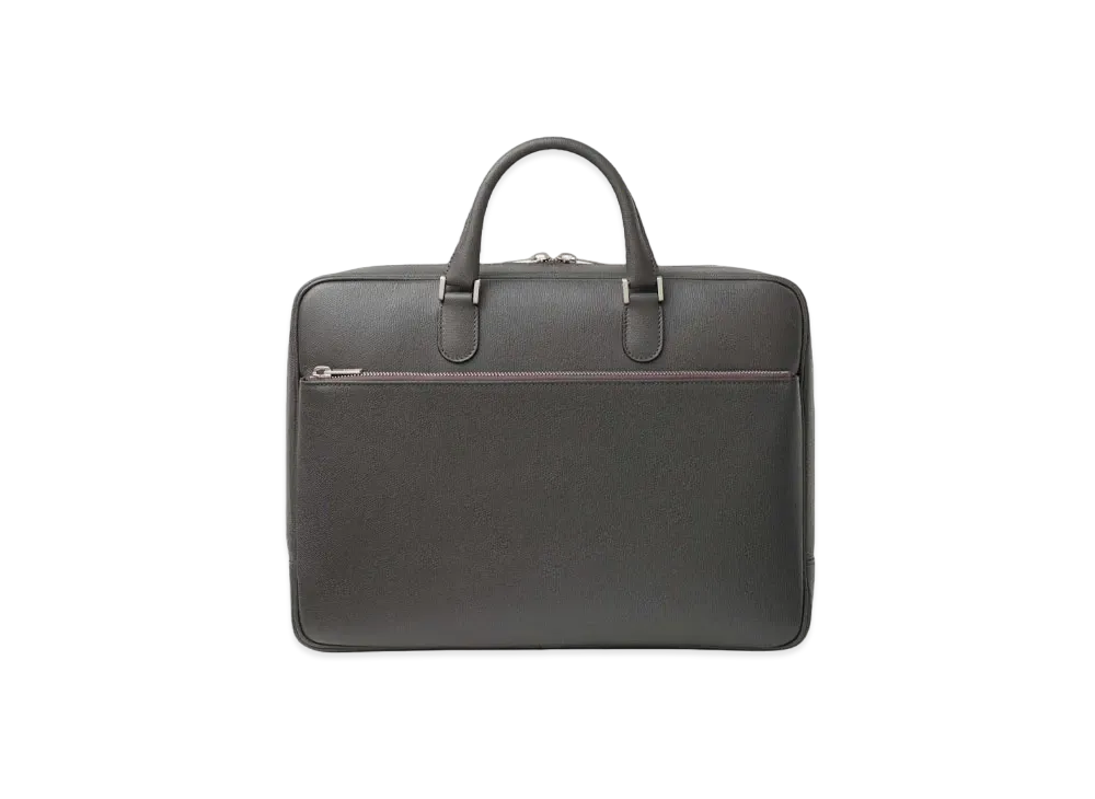 Valextra Double Handle Briefcase "Dark Gray"