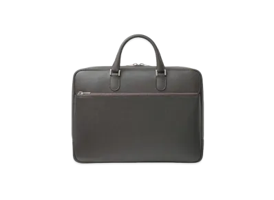 Valextra Double Handle Briefcase "Dark Gray"