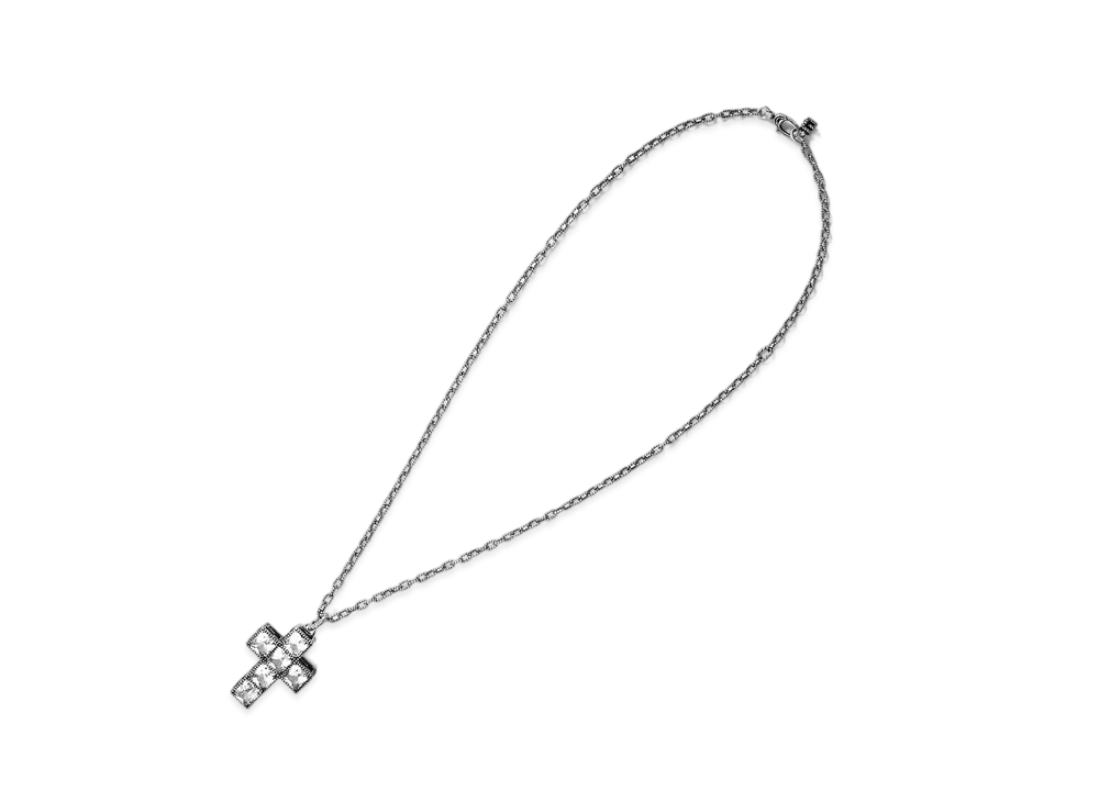 GUCCI Square G Cross Necklace