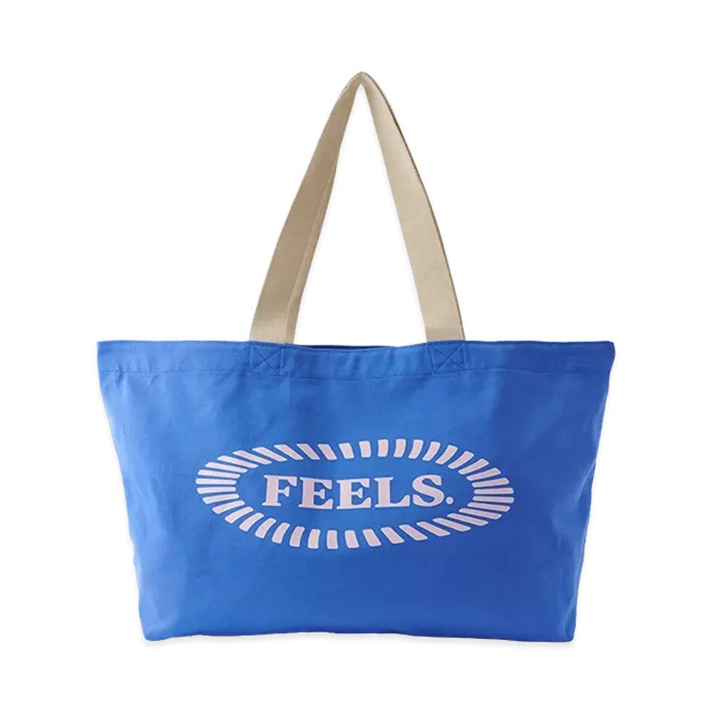 FEELS. Canvas Tote Bag "Blue"