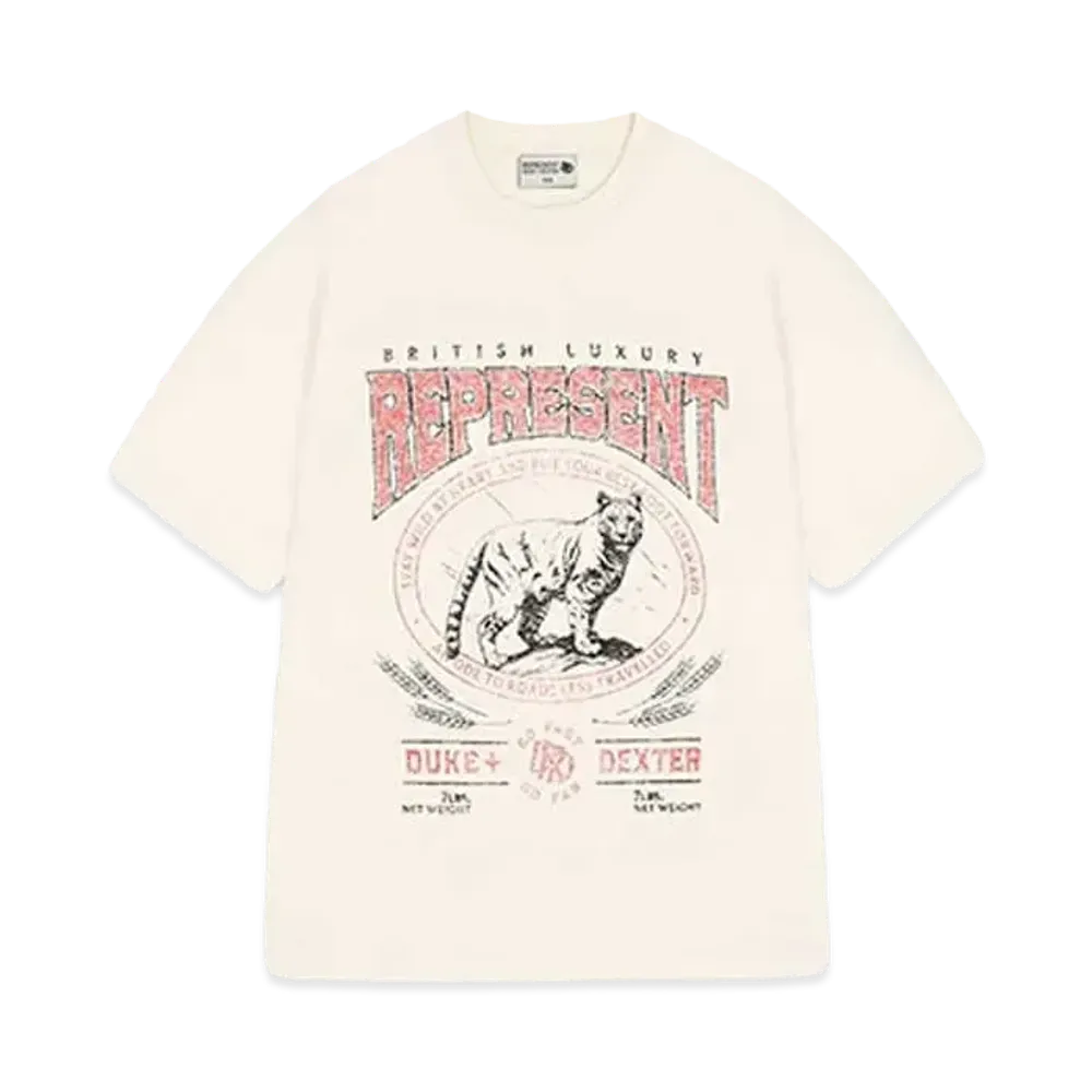 REPRESENT x DUKE + DEXTER Mountain Lion T-Shirt "Ecru"