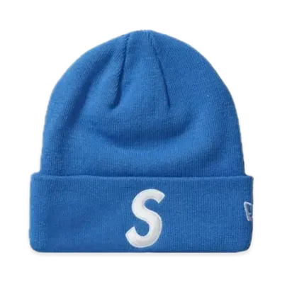 Supreme New Era S Logo Beanie "Blue" (24FW)