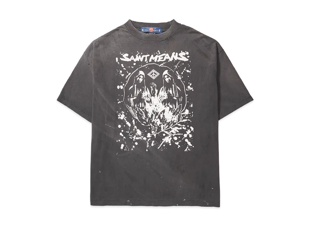 SAINT Mxxxxxx x blackmeans Bkm SS T-Shirt/Saint Means "Black"