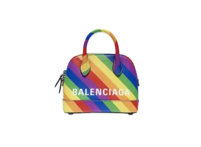 BALENCIAGA Extra Small Ville Handbag "Rainbow"