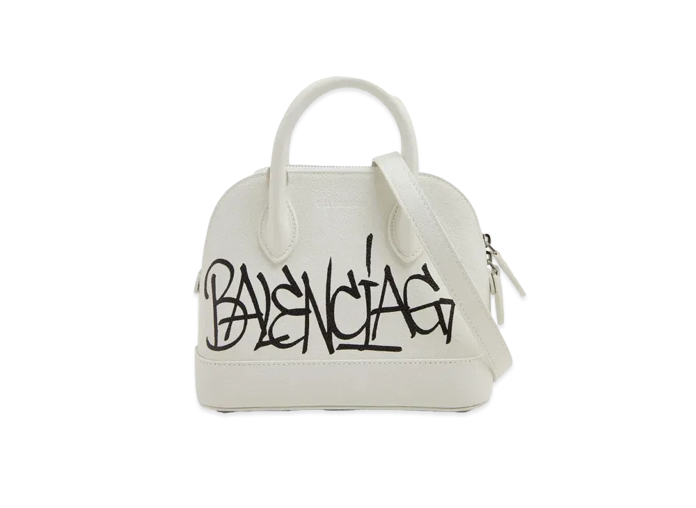 BALENCIAGA Handbag Lambskin "White"