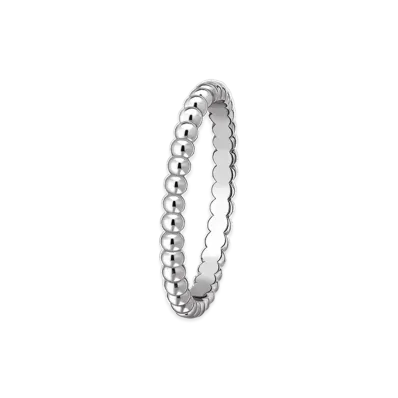 Van Cleef & Arpels Perlee gold pearls ring small model "18K White gold"