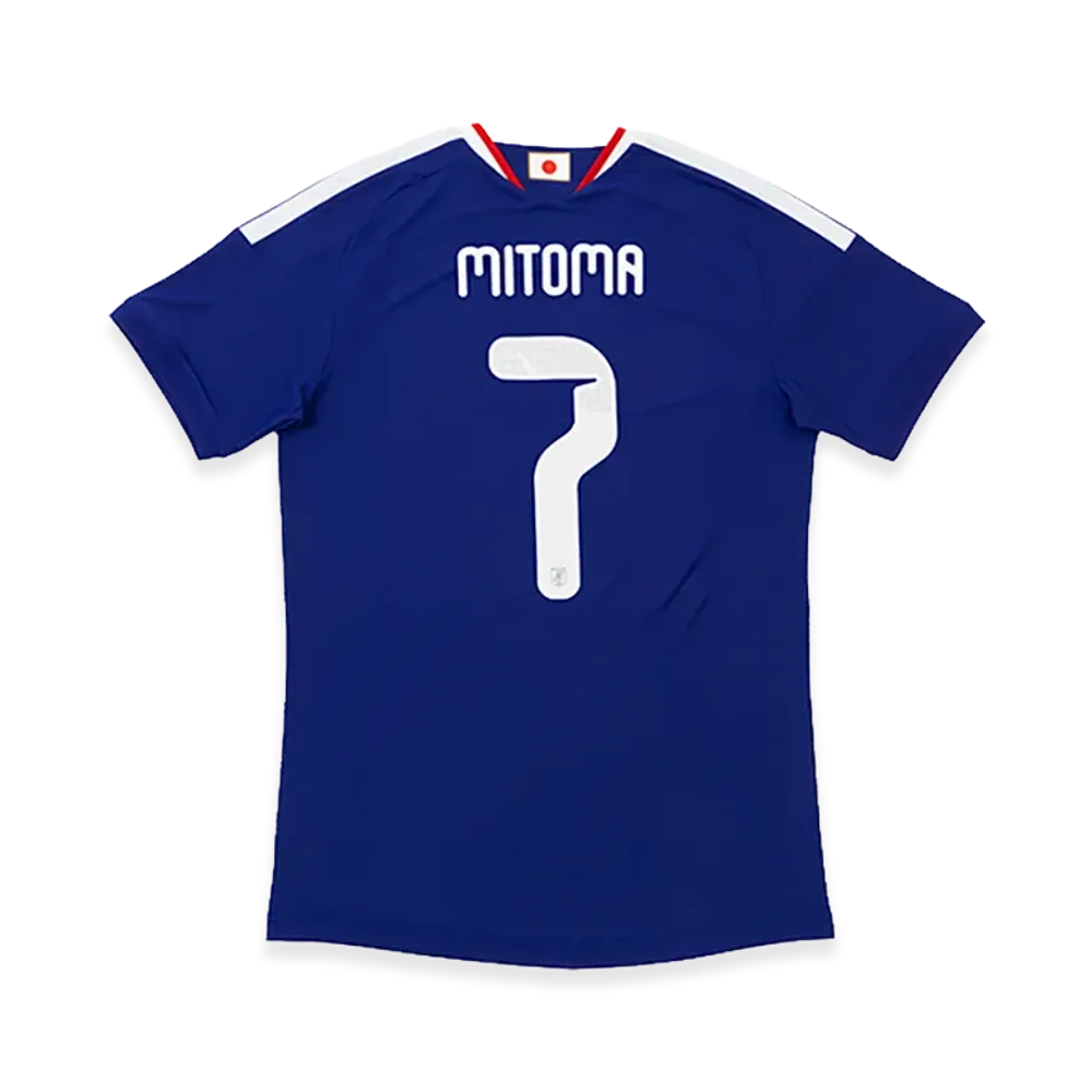 adidas Soccer Japan 2026 Home Authentic Jersey #7 Kaoru Mitoma "Japan Blue/Ash Blue"