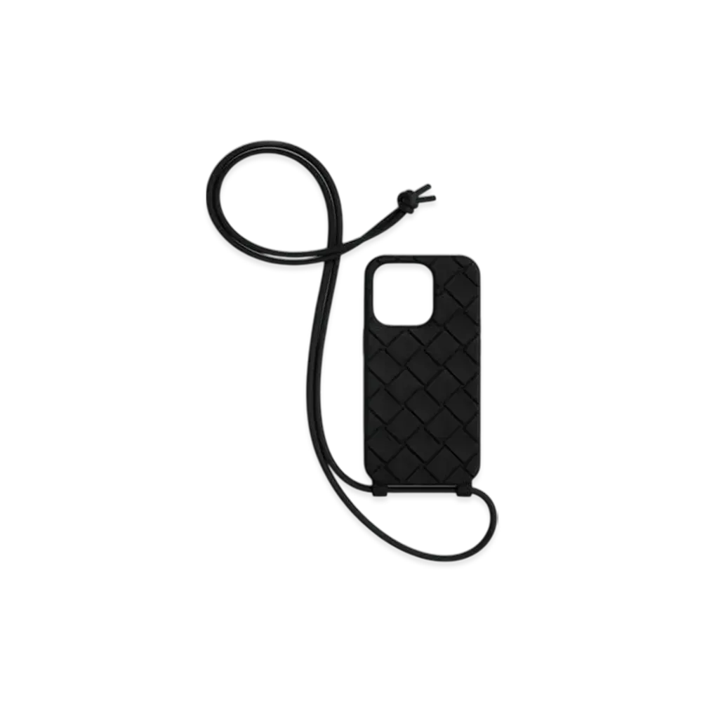 Bottega Veneta Strap iPhone 15 Pro Case "Black"