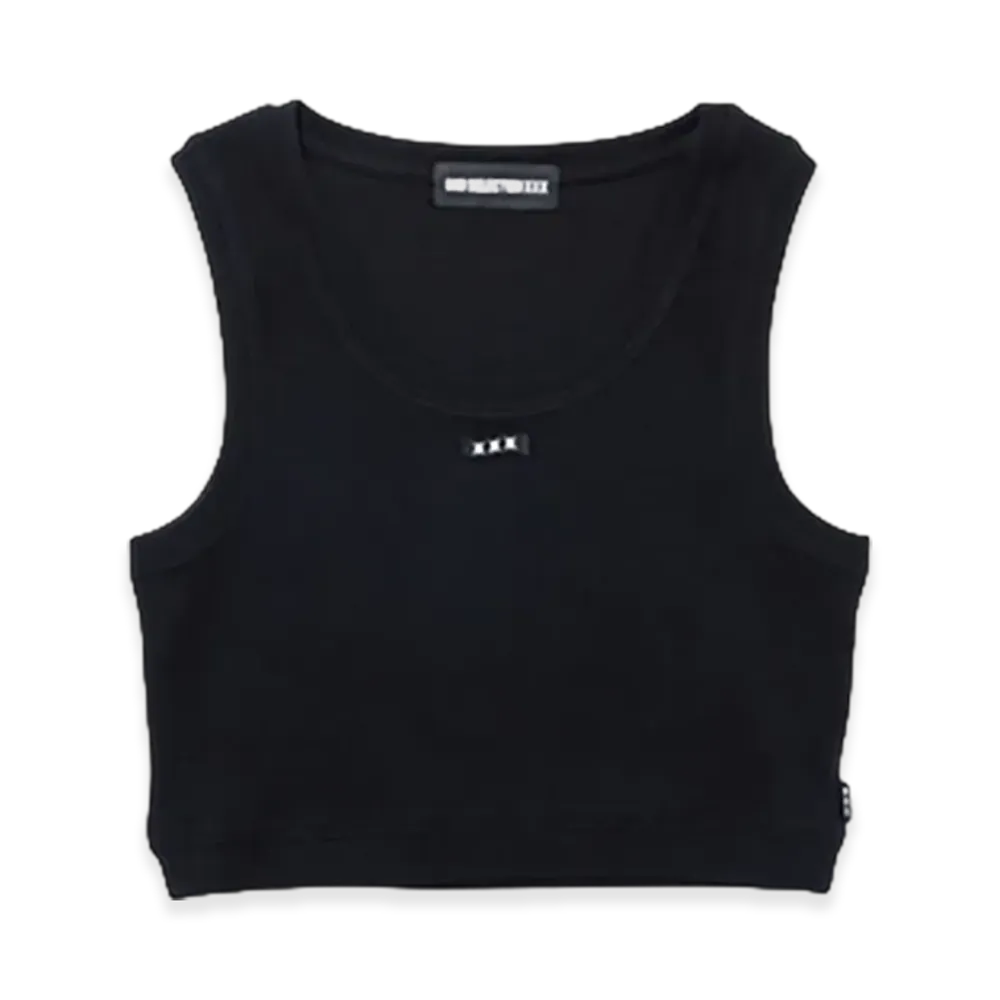 GOD SELECTION XXX Women's Short Tank Top GXL-A26-CS-06 "Black"