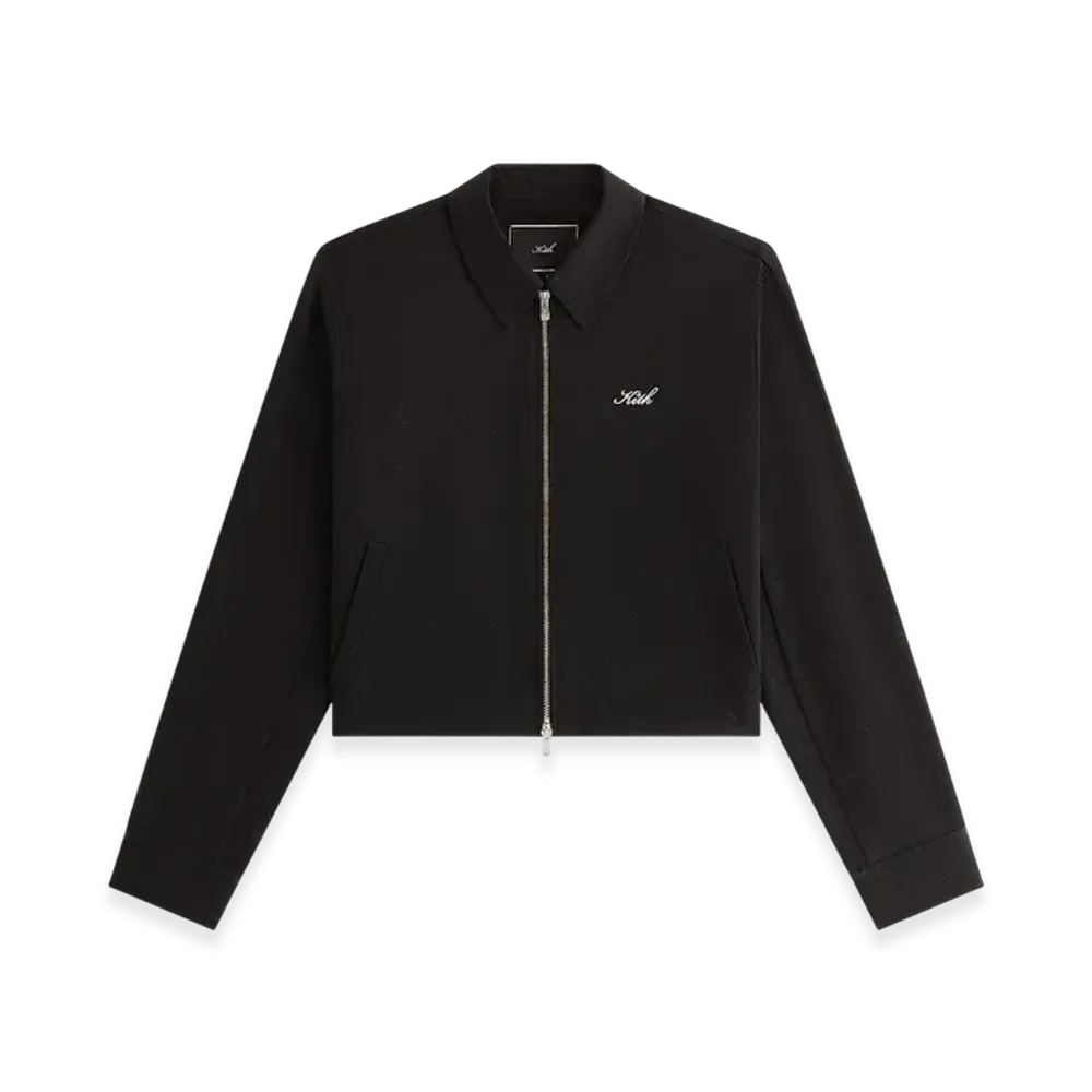 Kith Women's Corwin Script Faille Jacket "Black"