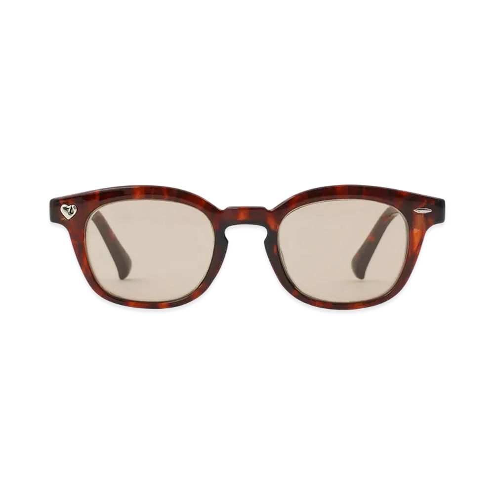 GOD ONLY KNOWS Heart Logo Sunglasses "Brown"