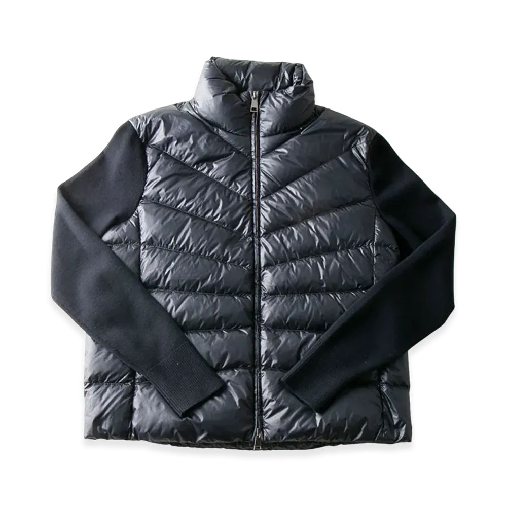 Moncler Women's Nylon Wool Cardigan "Navy"