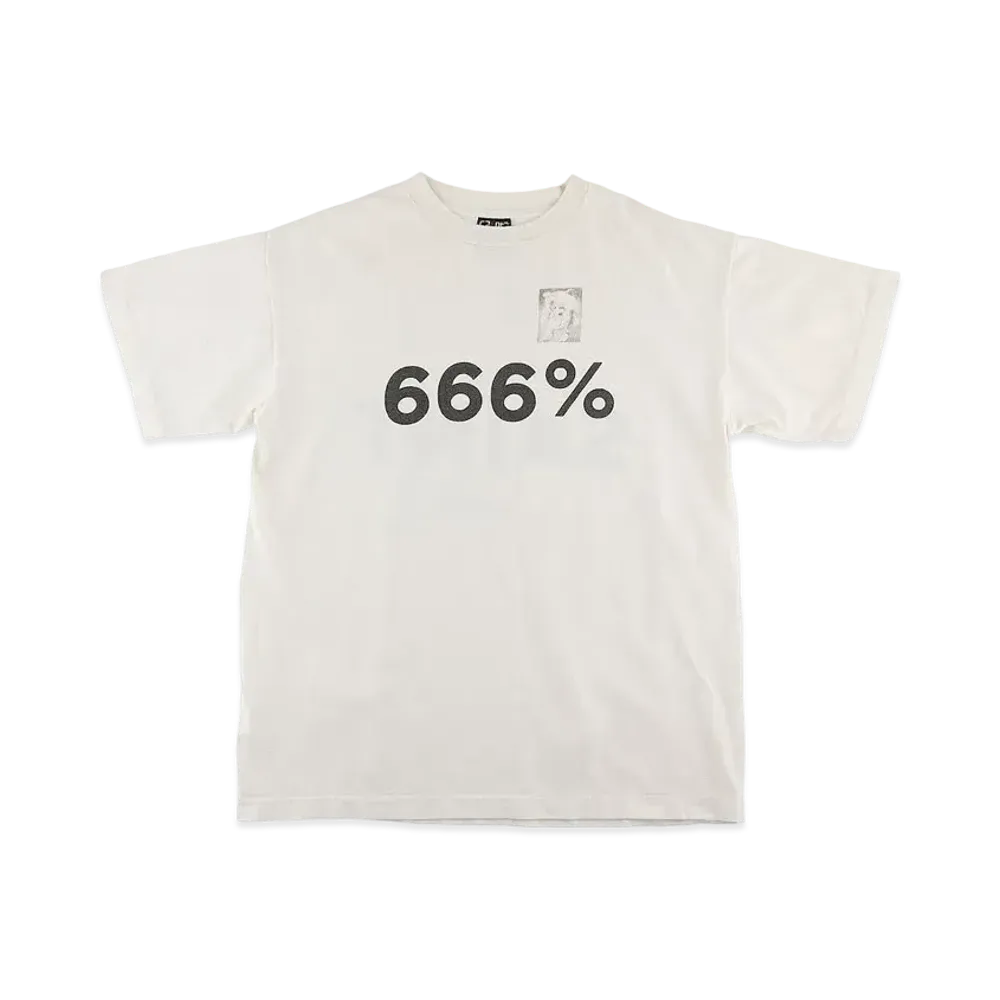 SAINT Mxxxxxx T-SHIRT 666% "White"