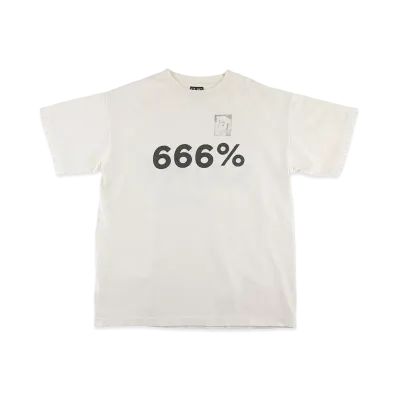 SAINT Mxxxxxx T-SHIRT 666% "White"