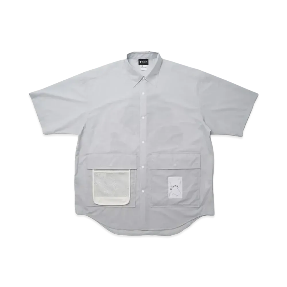 Goldwin x Same Paper Work From Wild Short Sleeve Shirt (Unisex) "Ice Gray"