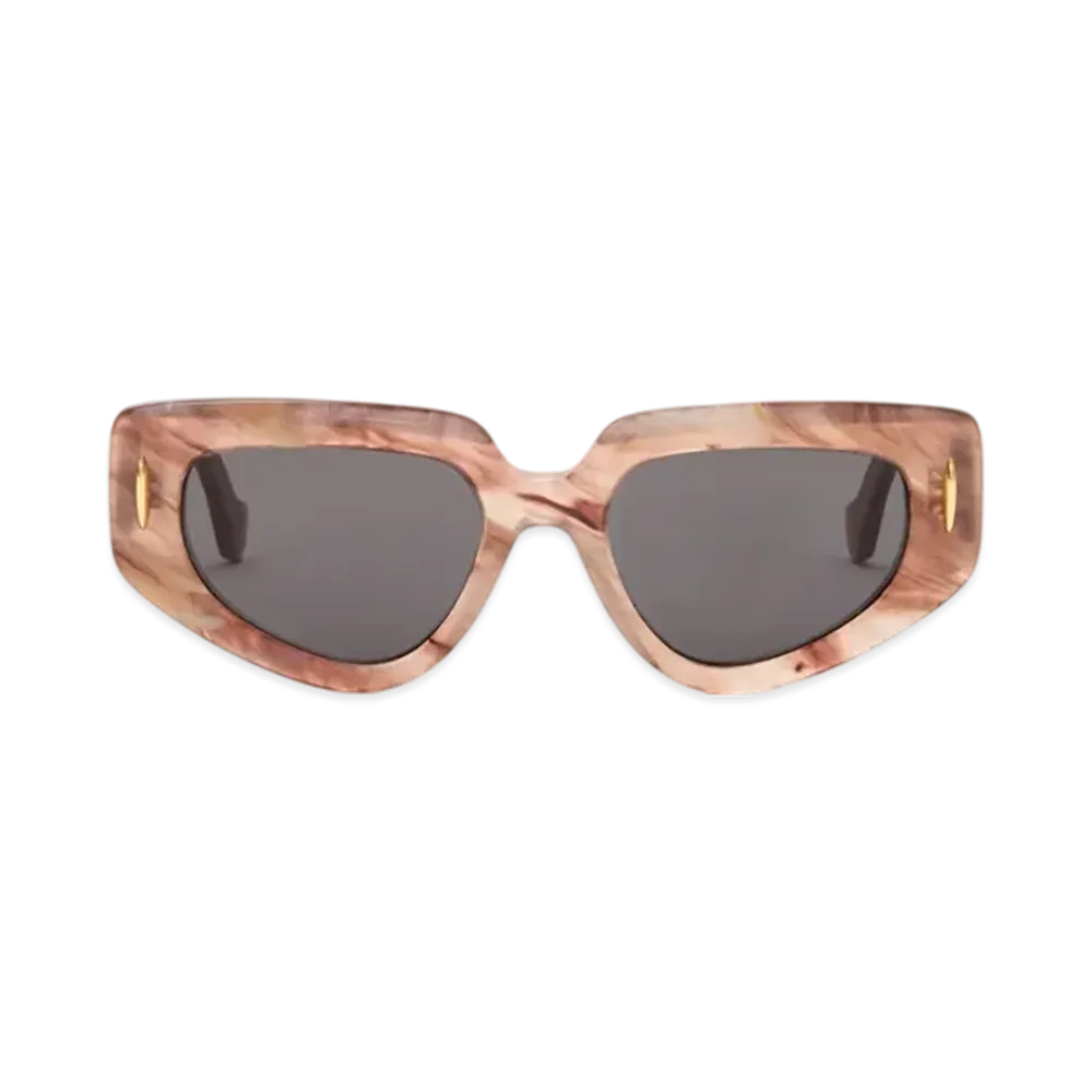 LOEWE Butterfly Screen Sunglasses Small "Marble Dark Pink"
