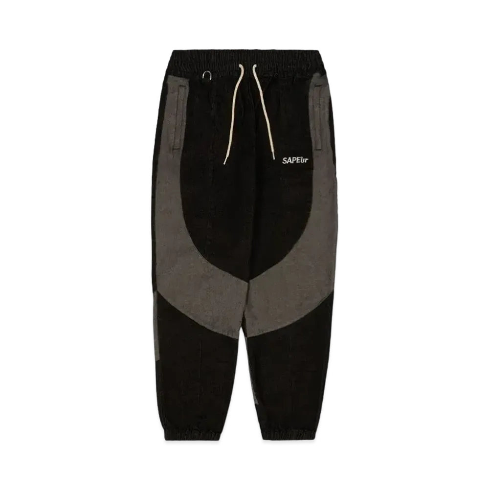 SAPEur DENIM TRACK PANTS "Black"