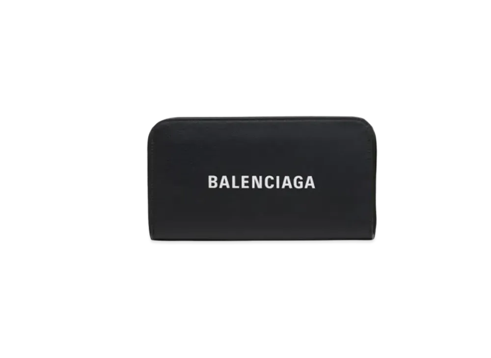 バレンシアガ エブリデイ デイリー ホリゾンタル フルジップウォレット "ブラック" 551935DLQ4N1000