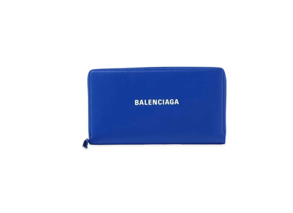 バレンシアガ エブリデイ レザー ウォレット "ブルー" 551935DLQ4N4265