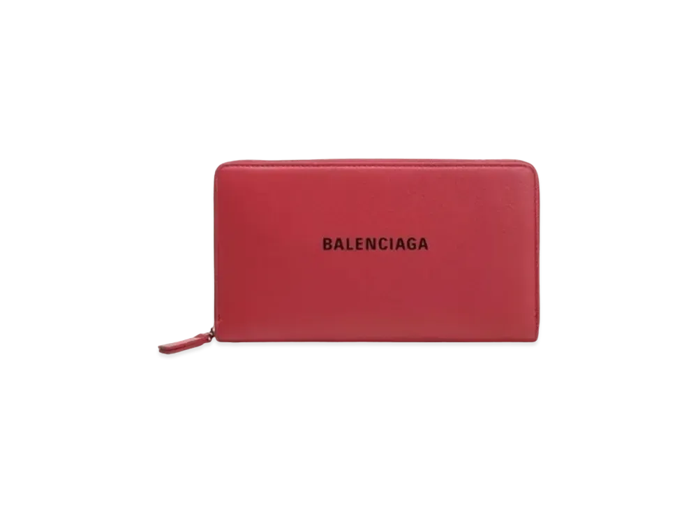 BALENCIAGA Everyday Leather Wallet "Red"