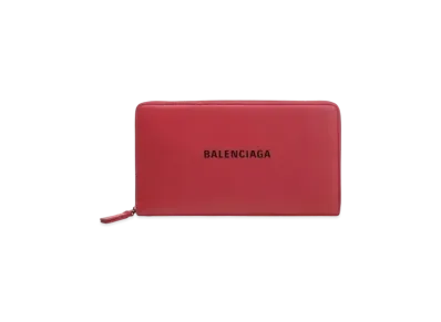 BALENCIAGA Everyday Leather Wallet "Red"