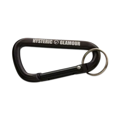 HYSTERIC GLAMOUR Circle Girl Carabiner L "Black"