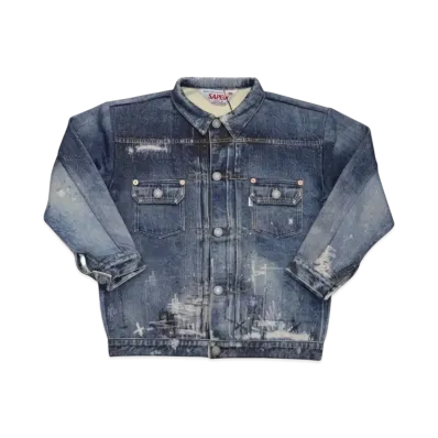 SAPEur Kid's Lot.5067XX Sweat Jacket "Indigo"