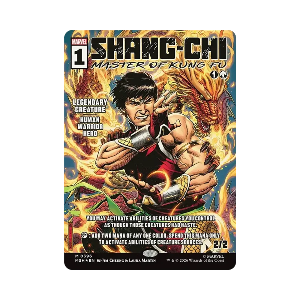 Shang-Chi, Master of Kung Fu M :Foil :Borderless [MSH 0396][EN](Collector Booster "Marvel Super Heroes")