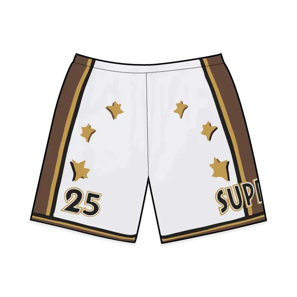 Supreme All Star Basketball Short "White"