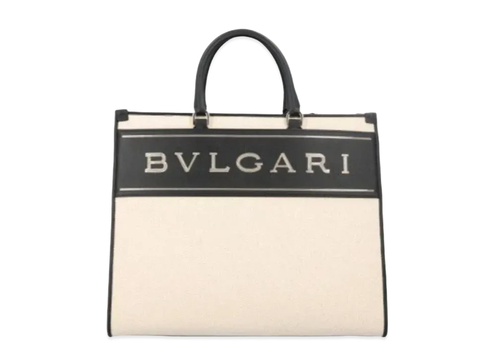 BVLGARI BVLGARI Logo Tote "Beige"
