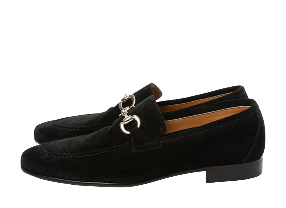 Berwick Bit Loafer HO252 Suede "Black" 5520GOINBK