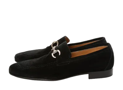 Berwick Bit Loafer HO252 Suede "Black" 5520GOINBK