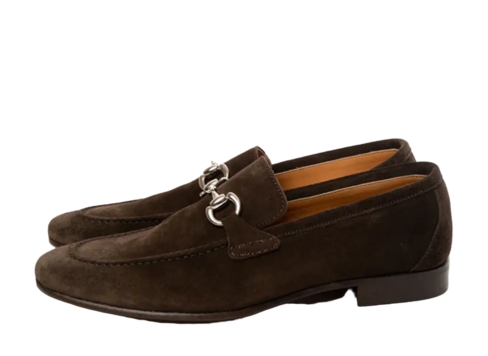 Berwick Bit Loafer HO252 Suede Dark "Brown" 5520GOINDB