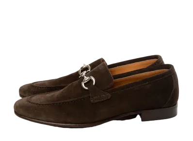 Berwick Bit Loafer HO252 Suede Dark "Brown" 5520GOINDB