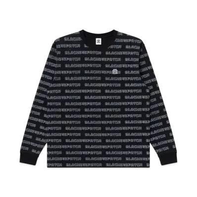 BlackEyePatch Kanji Bordered L/S Tee "Black"