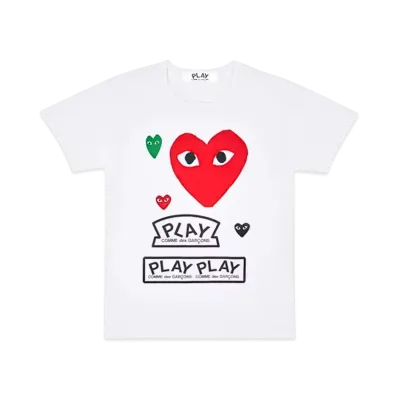 PLAY COMME des GARCONS Tee "White"