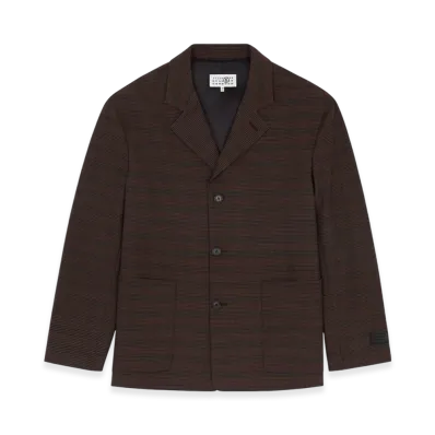 MM6 Maison Margiela Men's Check Blazer "Brown/Black"