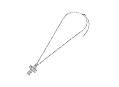 GUCCI Square G Cross Silver Necklace "Silver"