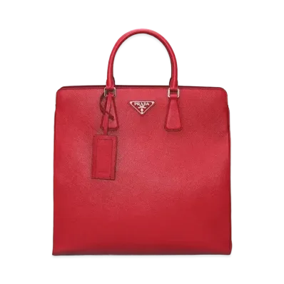 PRADA Saffiano Leather Prada Galleria Bag "Red"
