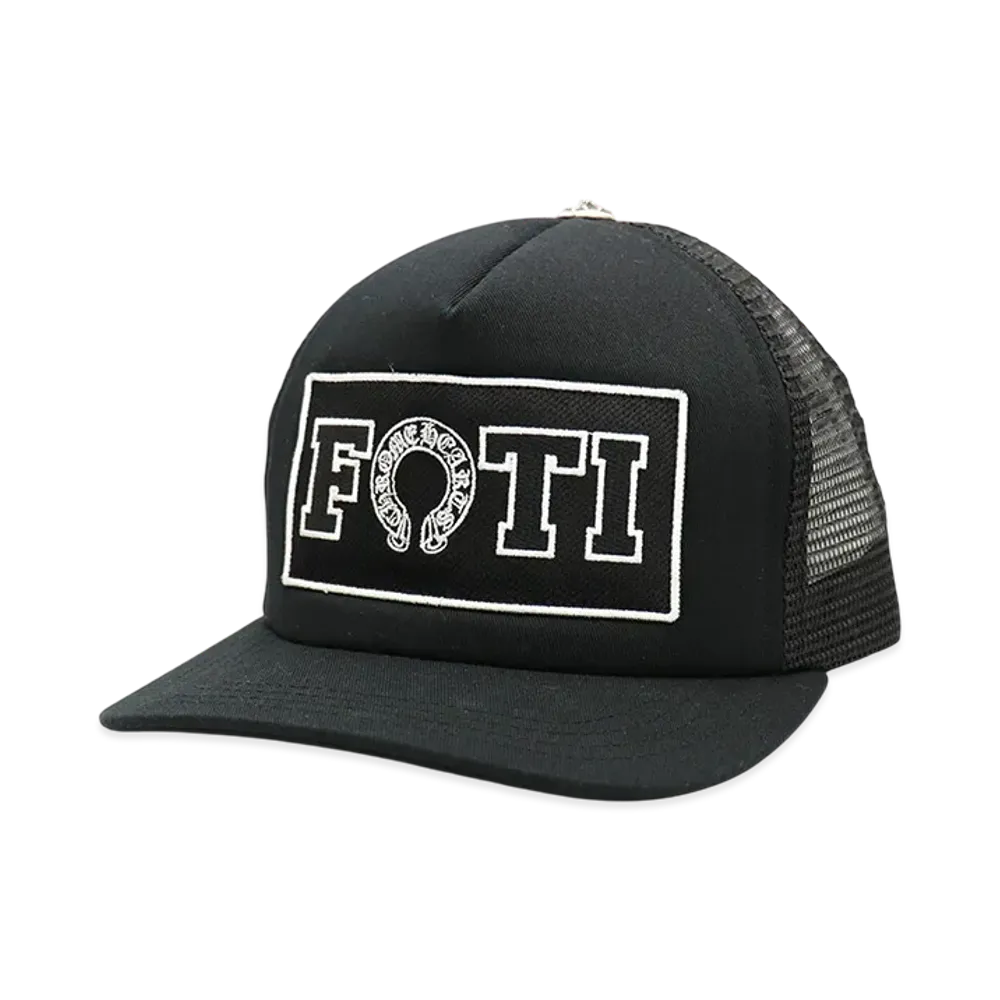 Chrome Hearts Foti Horseshoe Trucker Cap "Black"