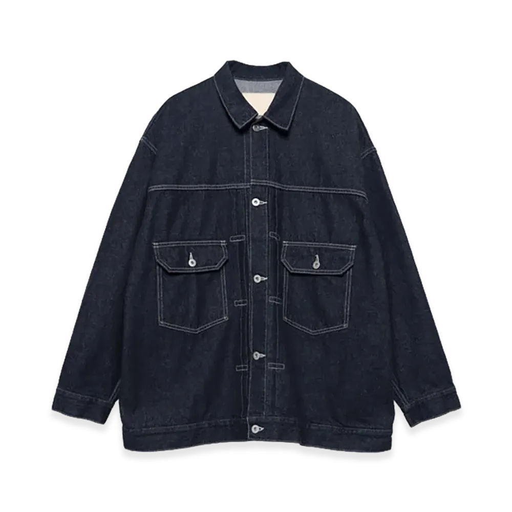 Graphpaper minus Recycled Cotton Denim Jacket "Rinse"