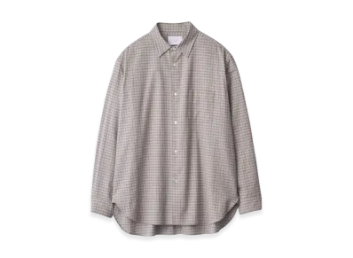 ssstein Cotton Llama Oversized Regular Collar Shirt "Graph Check"